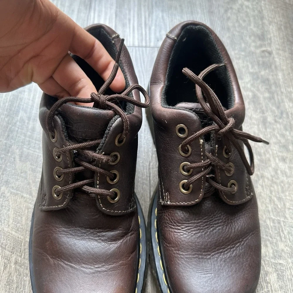 Vintage‎ Dr. Martens 11273 Mens 8 US Black Leather Chunky Y2K Derby Oxford Shoes